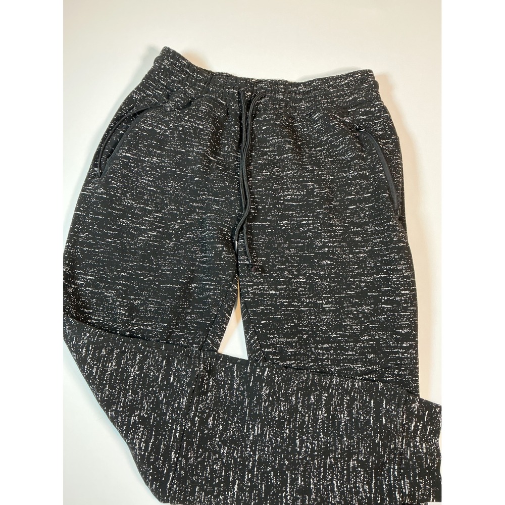Brooklyn Cloth Black Space Dye Knit Joggers Size S